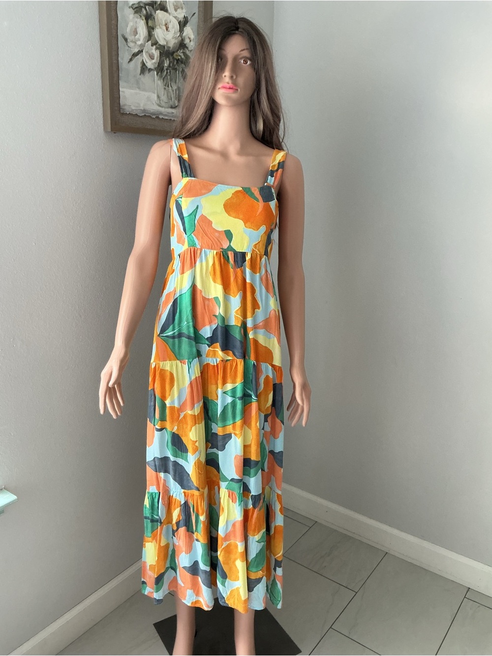 Abel the Label Anthropologie Bohemian Summer Maxi Dress Boho
